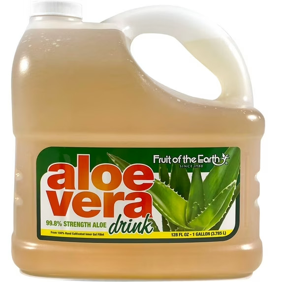 Fruit of the Earth Aloe Vera Drink 128 fl oz 1 Gallon Wellness Beverage