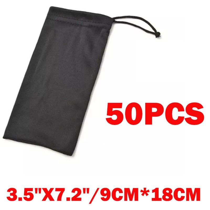 Cheap Bulk 50/100/200/500 Micro Fiber Sunglasses Sunglass Carrying Pouch Bag USA