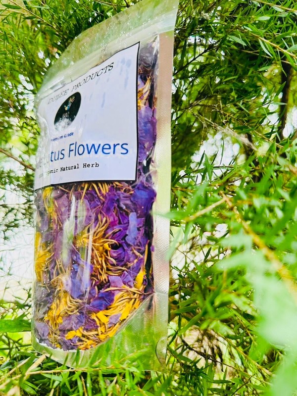 100% Organic Dry Whole Blue Lotus Flowers (Nymphaea Caerulea) - Lucid Dreams gallery