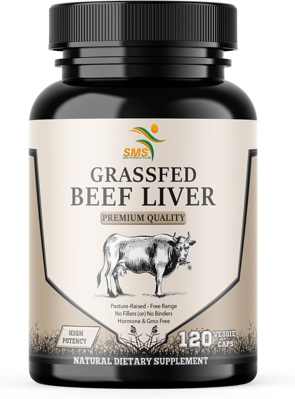 Desiccated Thyroid Supplement W/ Beef Liver Thyroid Glandular Grass Fed, 120 PCS