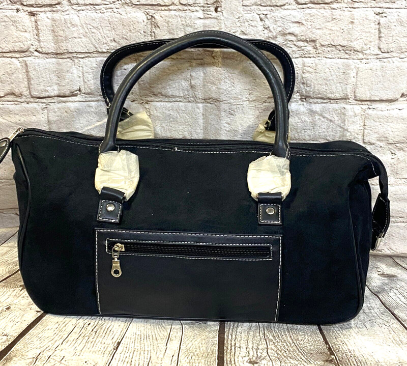 ESTEE LAUDER BLACK VELVET/SUEDE BAG/PURSE – NEW
