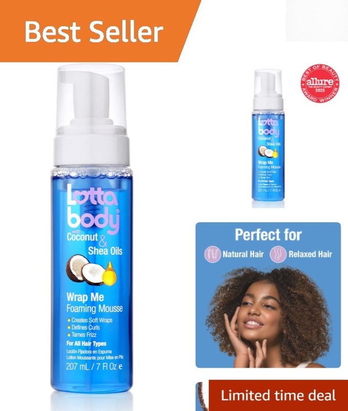 Coconut & Shea Curl Mousse 7 Fl Oz – Defines Curls & Controls Frizz Effortlessly