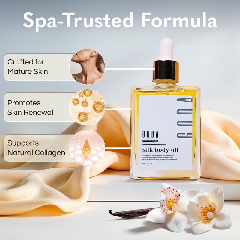 GODA Silk Body Oil Women Moisturizing Formula Bath & Shower Oil Smooth 50ml gallery