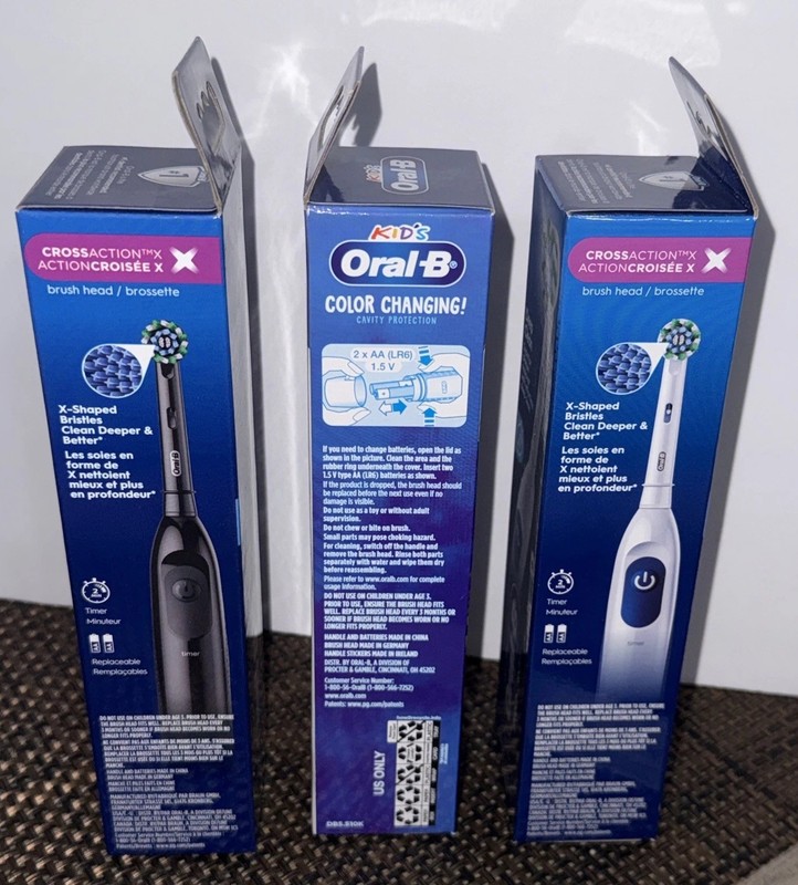 Oral-B PROClean Deep Clean Electric Toothbrush Family Pack For Mom Dad & Kid-NIB gallery