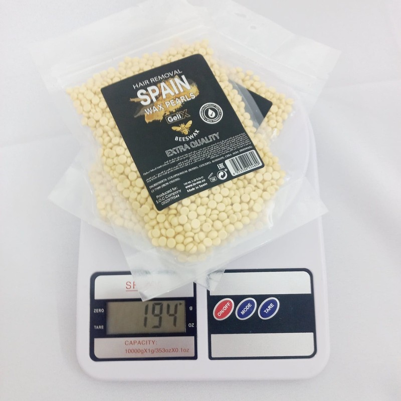 Spain Hard Wax Beans Pearls 200g + 100 Wooden Spatulas Applicator Hair Removal gallery