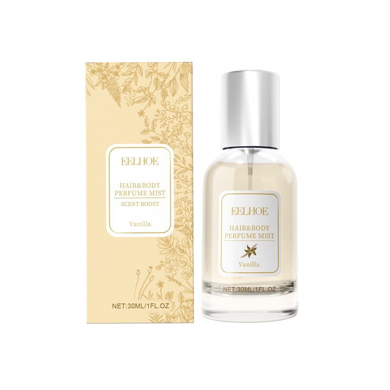 Vanilla Hair & Body Mist, Long Lasting Floral Scent, Women’s Perfume Spray