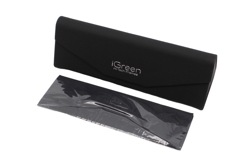 iGreen V-4.908 285 Crystal Gray Matte Gunmetal Eyeglasses 51-18-143 W/Case gallery