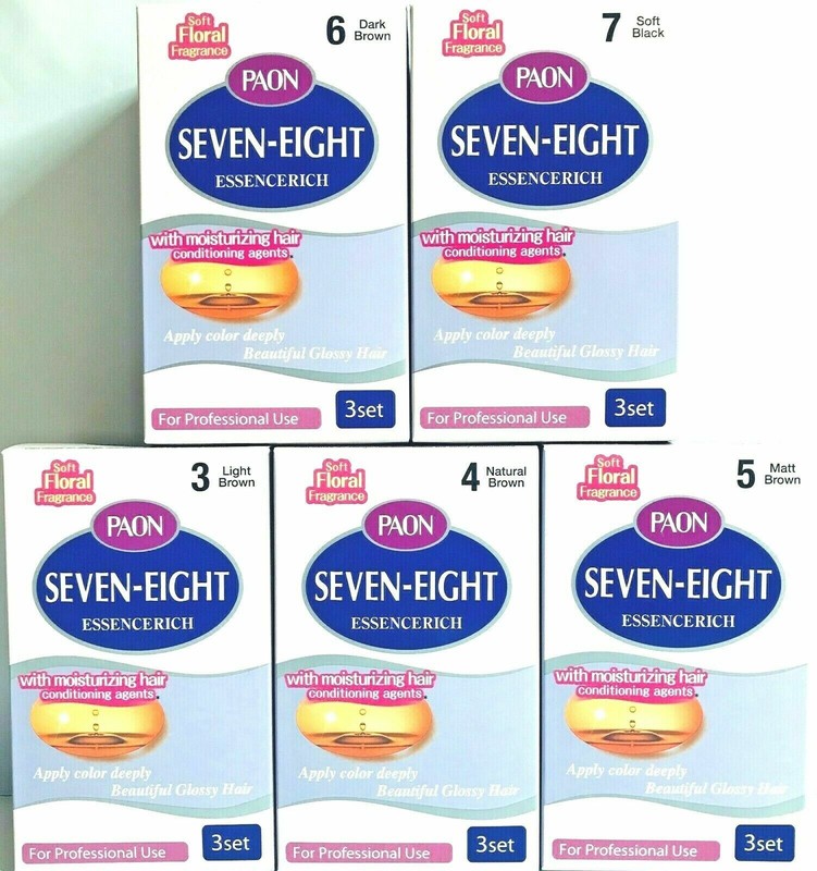 1 Boxes PAON Ammonia Free Seven-Eight Essencerich #3,4,5,6,7 – Professional Use