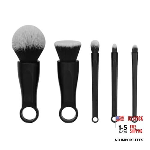 5 Pcs Makeup Brush set Blush Blending Portable Products Bristle Hair Travel