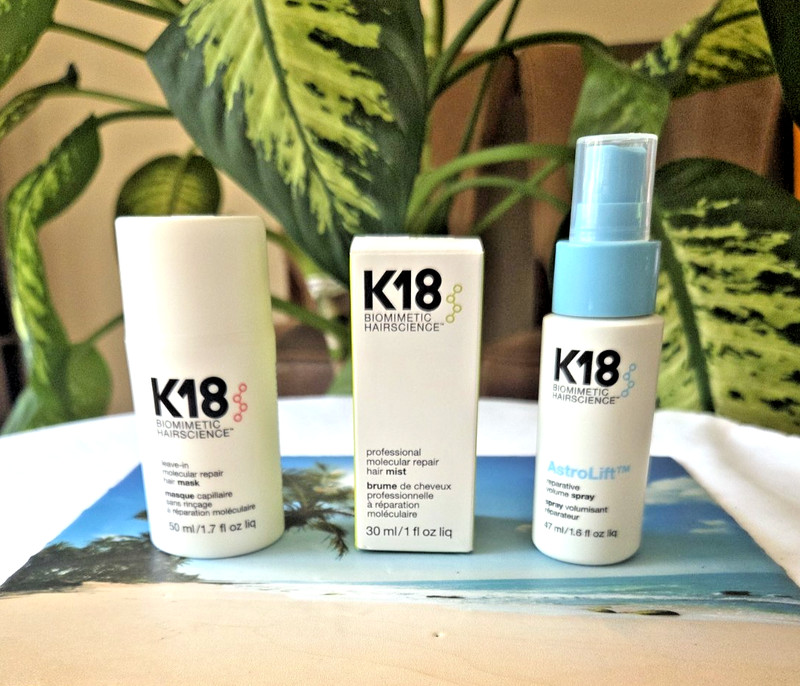 K18 Leave-In Molecular Repair Hair Mask 50ml , Hair Mist 30ml & Astro Lift 47ml