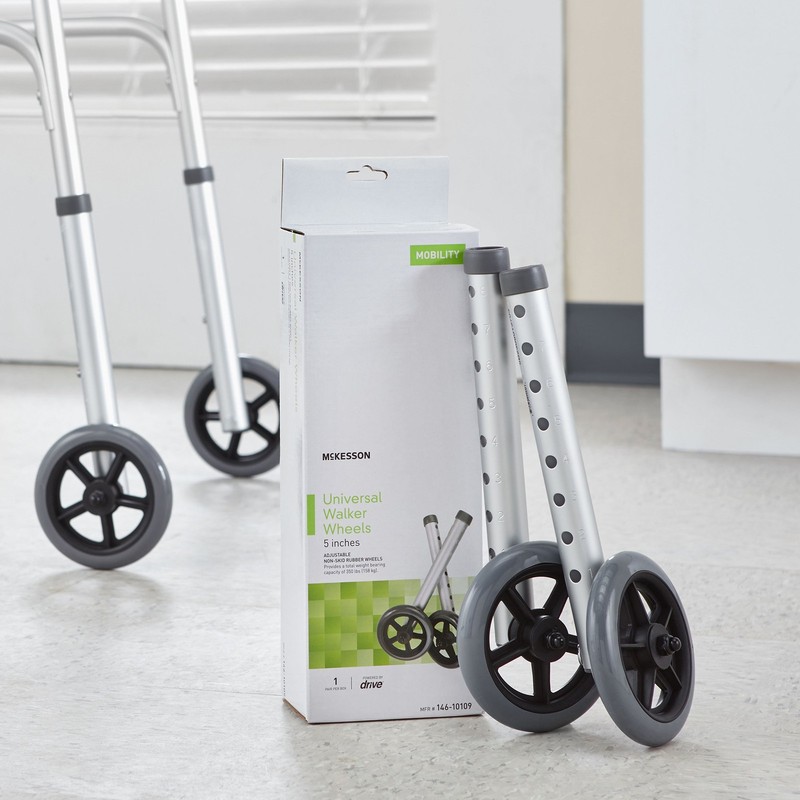 McKesson Walker Wheel for 1-inch Frame Diameter Walkers 146-10109 gallery