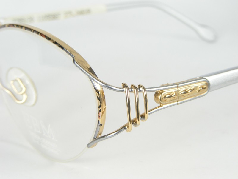EBM Mod. 1229 SG SILVER /GOLD 23 ct. gold plated EYEGLASSES 53-17-130mm (NOTES) gallery