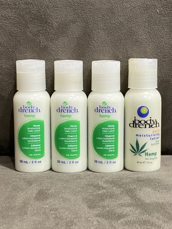 4 BODY DRENCH HEMP DAILY MOISTURIZING HAND BODY LOTION – 2 OZ TRAVEL PURSE SIZE