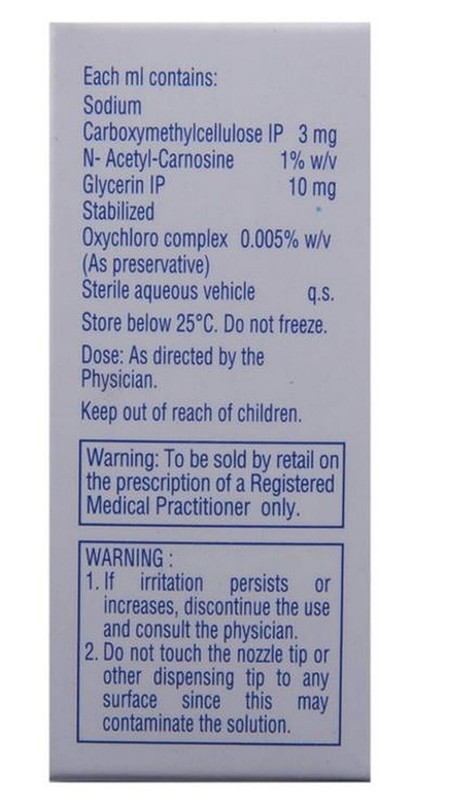 C-NAC Eye Drops For Cataract, N-Acetylcarnosine 10ml Each (1 x 10ml) Free Ship gallery