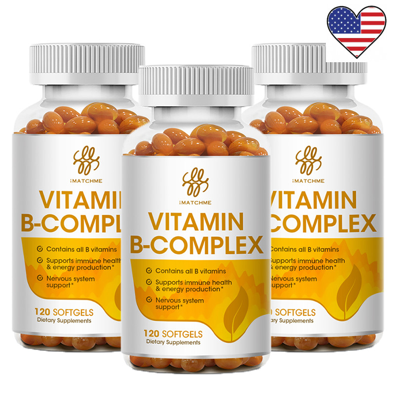 Vitamin B Complex 360 Capsules B Complex with Vitamin C B12 B6 Folic Acid Biotin