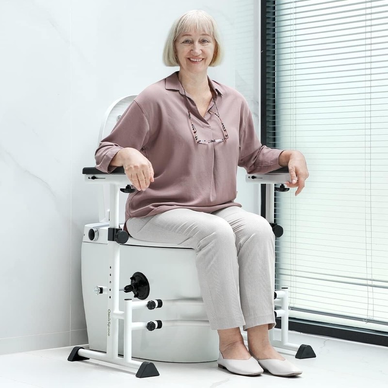 Toilet Safety Rails, OasisSpace Stand Alone Toilet Rail 350lbs, Adjustable G320 gallery