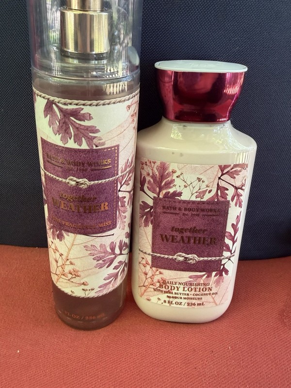 Bath & Body Works Together Weather Mist & Lotion Set Daily Nourishing 8 fl oz