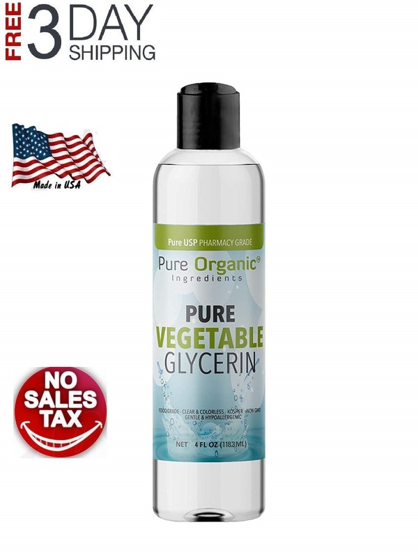 Glicerina Vegetal Premium Organica Liquida Para La Piel Arrugas Jabones 100% New