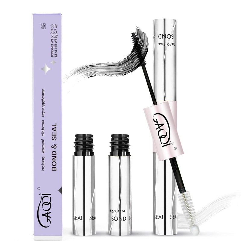 GAQQI Lash Cluster Glue, Bond and Seal Waterproof, & Black
