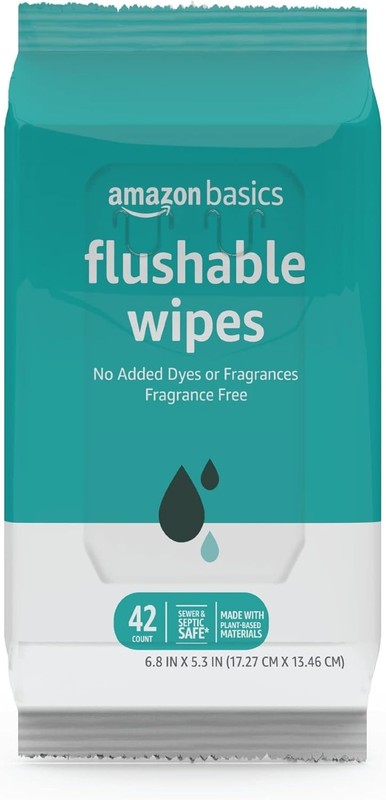 Flushable Adult Toilet Wipes - Fragrance-Free & Eco-Friendly, 336 Total Wipes gallery