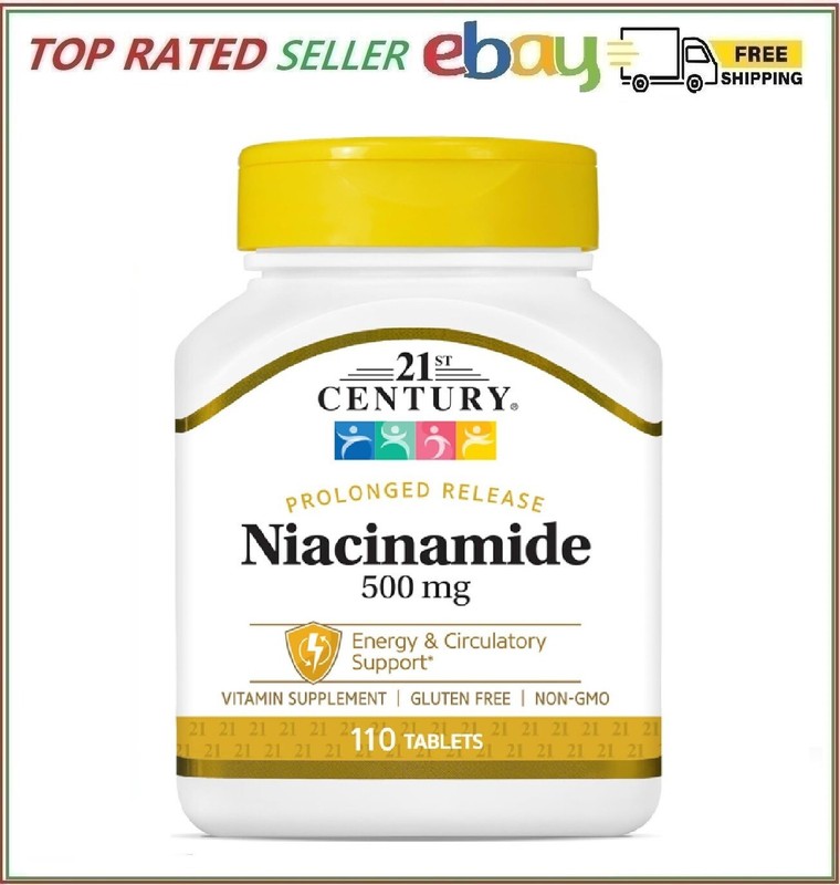 21st Century Niacinamide 500 mg Prolonged Release Tablets, 110-Count