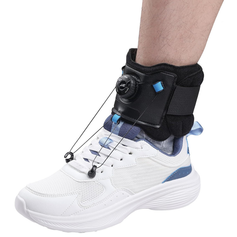 AFO Foot Drop Brace with Upgraded Dial for Adjustable Dorsiflexion, Drop Foot Br