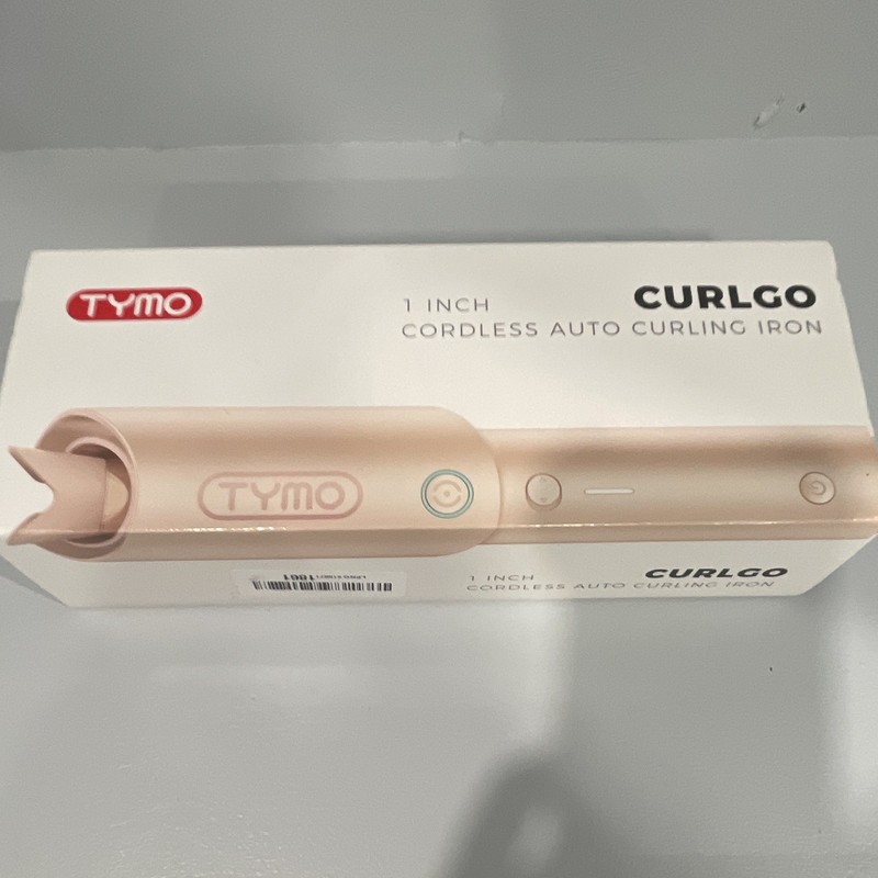 TYMO Curlgo 1″ Cordless Auto Curling Iron, Ceramic Travel Size, Rose Gold