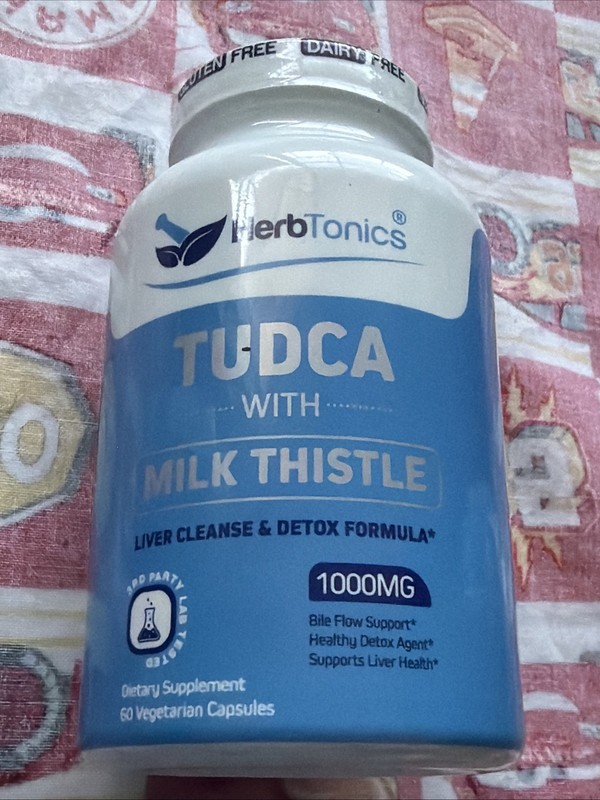 2X Herbtonics TUDCA & Milk Thistle 1000mg 60 Vegetarian Capsules Ea 01/01/2028 gallery