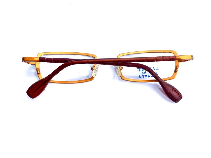New Jean Lafont Youth Rectangle Brown Glasses Orange Interior Celestin 45 19 130 gallery