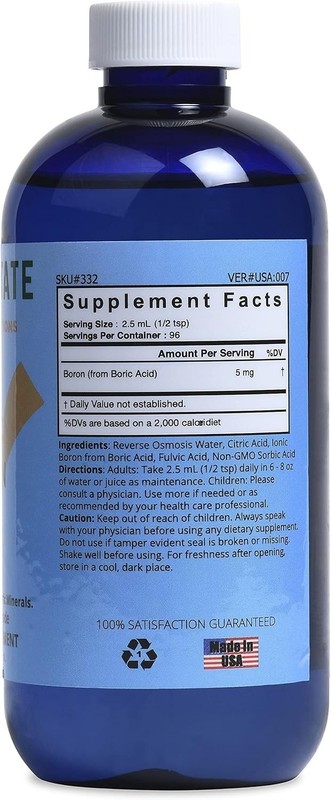 Easy-to-Take Liquid Boron Supplement - 8 Fl Oz with Ionic Minerals for Adults gallery