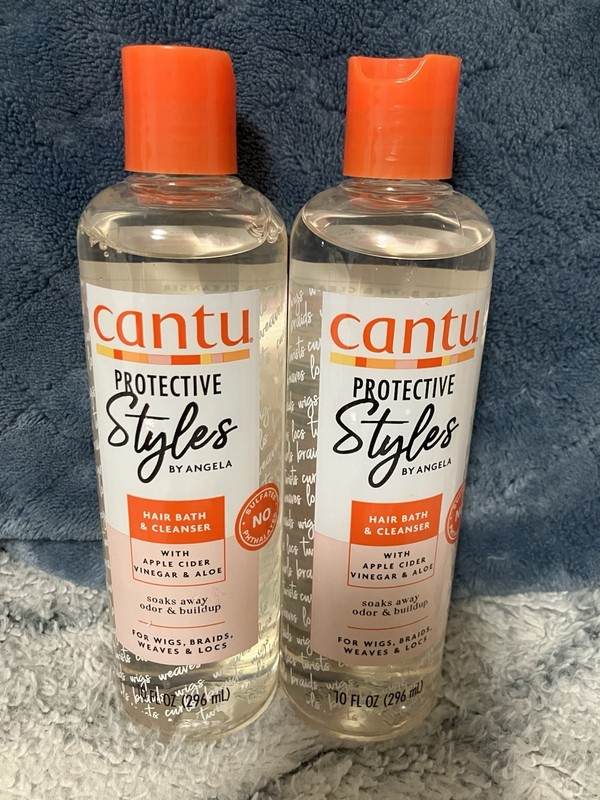 Cantu Hair Bath and Cleanser 10 Fl Oz Ea Lot of 2 NEW