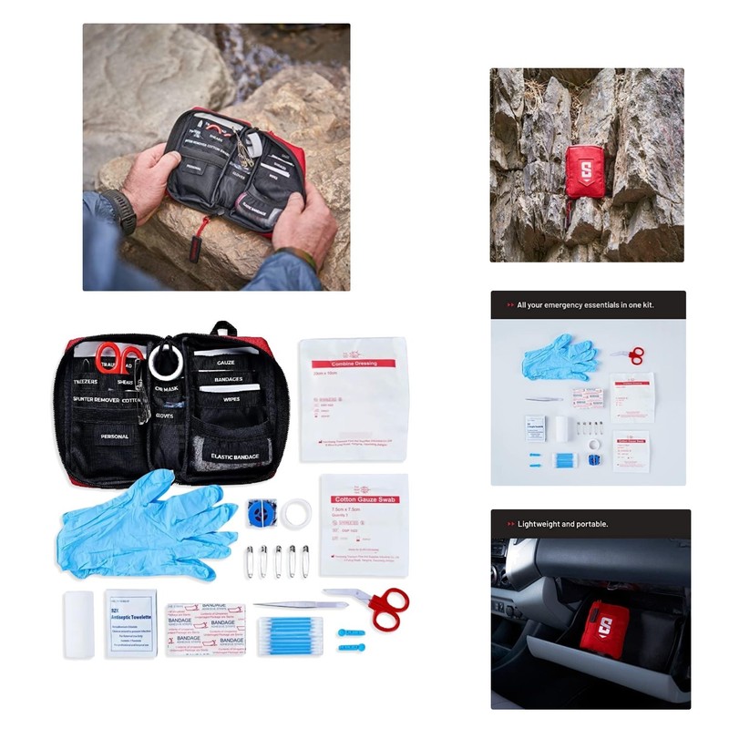 51 Pcs Comprehensive Survival First Aid Kit – Medical Emergency Kit for Trav…
