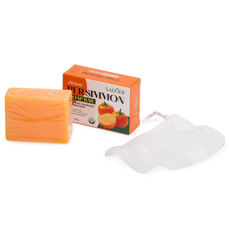 3 Pack Persimmon Soap Bar for Body Odor Control Purifying Deodorizing Body Wash gallery