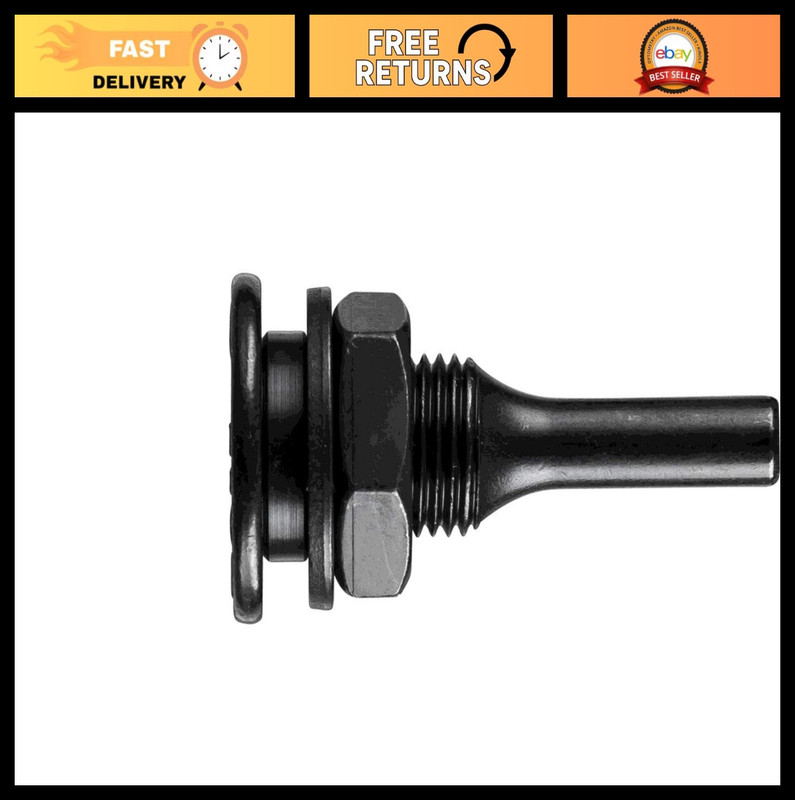 Flat Head Drive Arbor for Tube Center Brushes, 5/8″ Arbor Hole, 1/4″ Shank, 1-7/