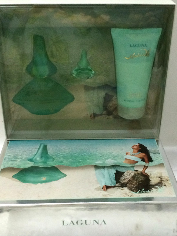LAGUNA by Salvador Dali Perfume Women 3pc Gift Set 3.4 oz EDT Spr+BL 5.1 oz+mini