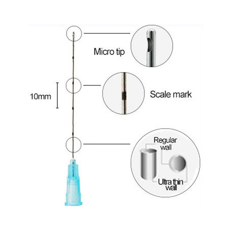 Micro Tip Blunt Cannula for Filler 18g 22g 23g 25g 27g 30g 25/38/50mm gallery