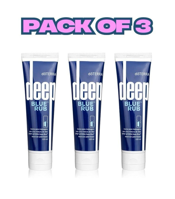 DoTERRA Deep Blue doterra Rub Body Cream – 4 oz – (3 PACK)