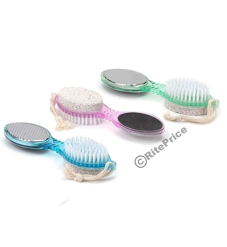 4 In 1 Foot Care Stone Callus Brush Pumice Scrubber Pedicure Exfoliate (1 Pack) gallery