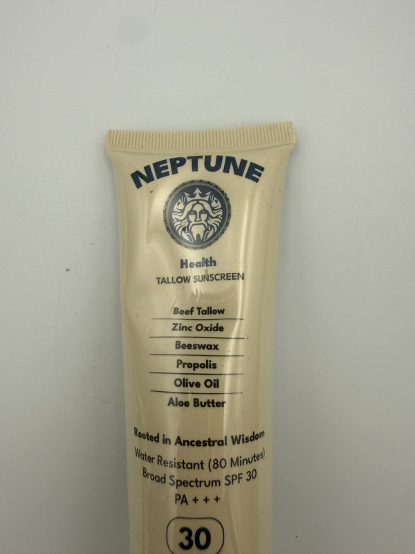 Lot of 3 Neptune Health Beef Tallow Sunscreen SPF 30 Broad Spectrum Water Resist gallery