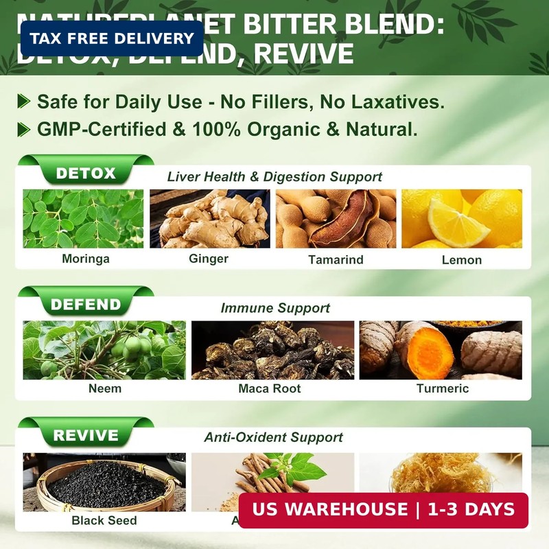 Soursop Multivitamin Liquid Drops, Bitters Liquid, Organic Soursop Leaf Extract gallery