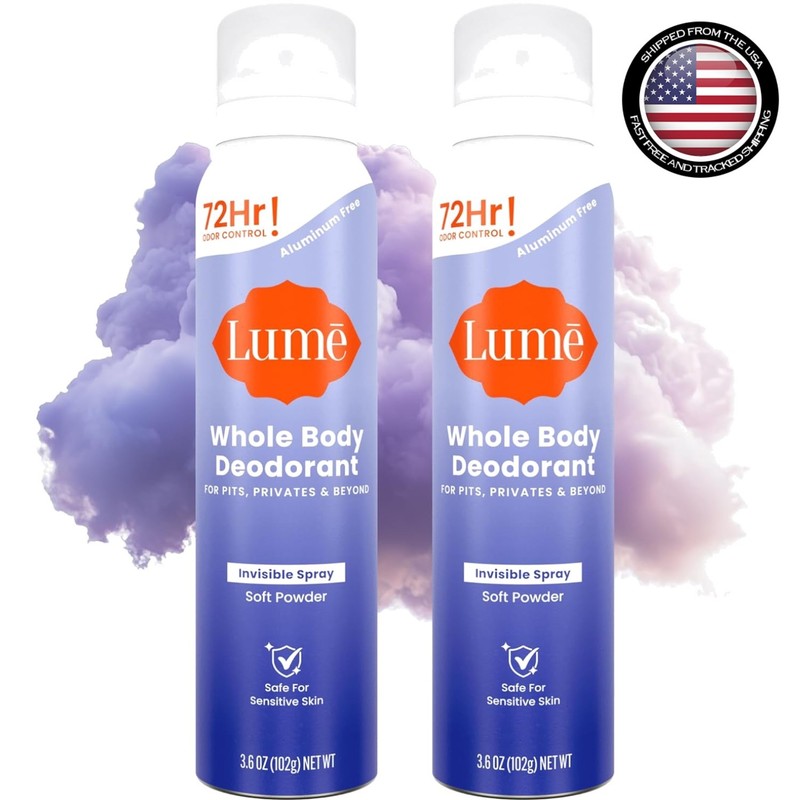 Women’s 72 Hr Odor Control Spray – Invisible, Natural Formula for All Skin