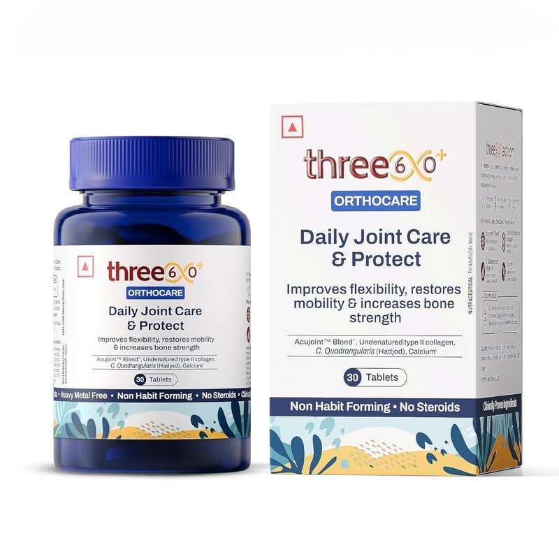 three60+ Daily Joint Care And Protect Tablets, 30 Tablets