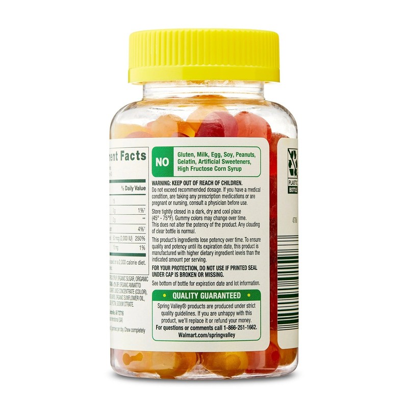 Spring Valley Vitamin D3 Gummies, 50 mcg (2000 IU), 80 Count, gallery