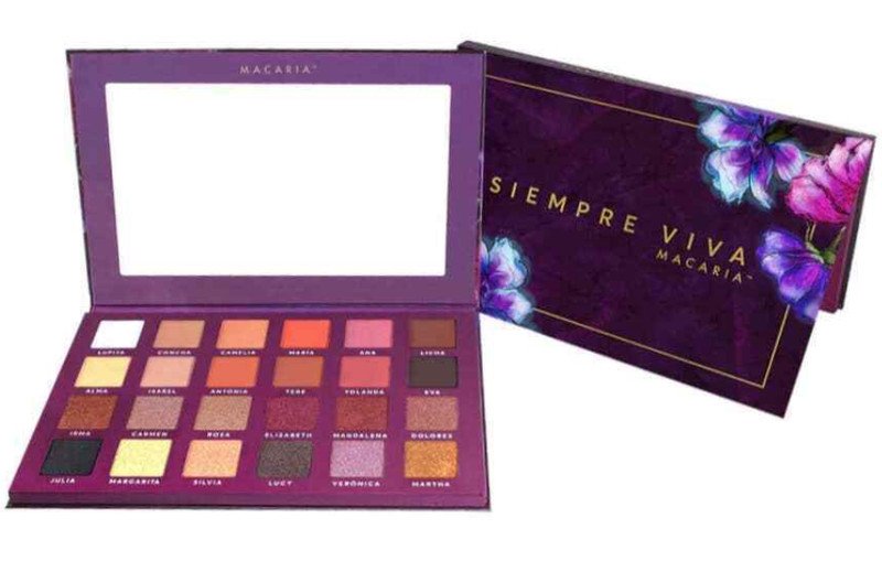 Beauty Collection MACARIA Siempre Viva 24 Color Eyeshadow Palette NIB