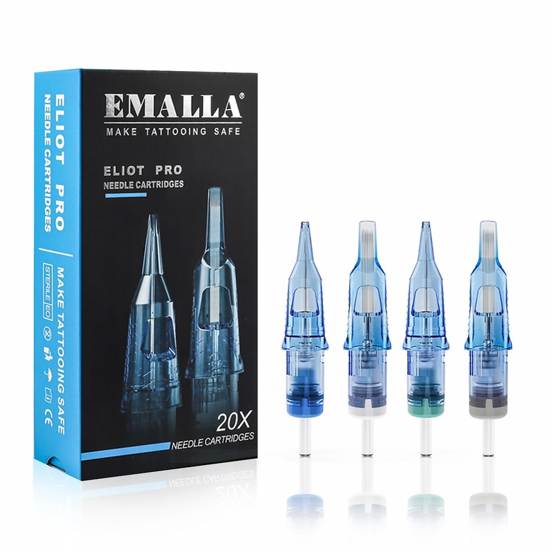 EMALLA Eliot Pro Tattoo Needle Cartridges 20pcs Professional Tattoo Supply