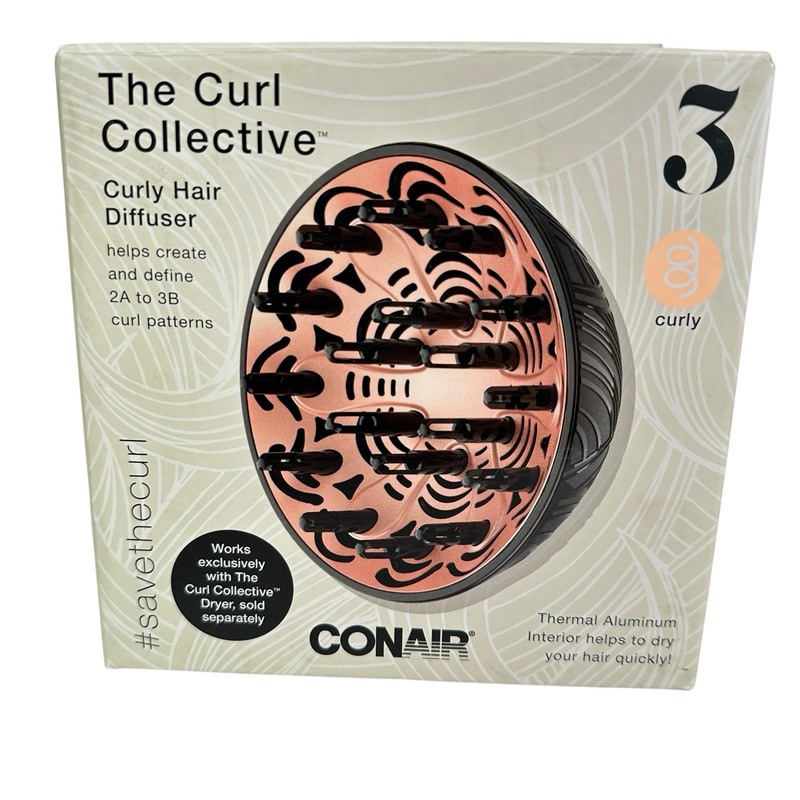 Conair The Curl Collective Save The Curls Curly Hair Diffuser #3 2A to 3B NEW