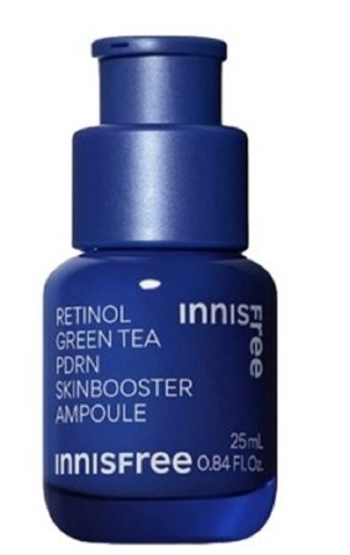 Innisfree retinol green tea PDRN skin booster ampoule 25ml anti aging wrinkle