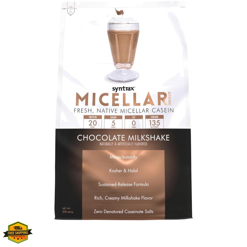 Nutrition Micellar Creme, Fresh, Native Micellar Casein, Chocolate Milkshake,…