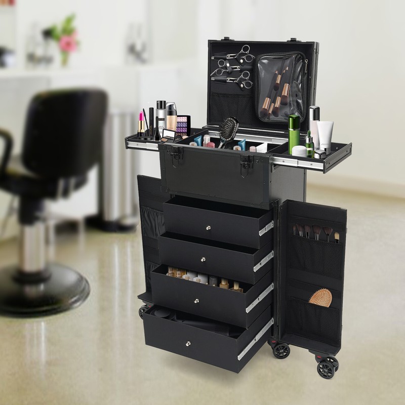 Max Load 30kg Rolling Makeup Case Makeup Organizer Travel Cosmetic Case Trolley