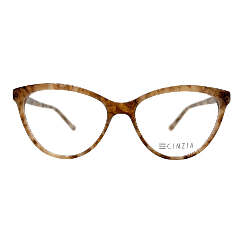 AUTHENTIC & NEW – CINZIA – CIN5143 C3 54/16/140 – HONEY BROWN DEMI EYEGLASSES